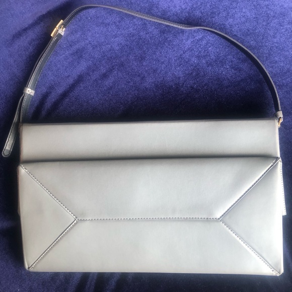 STELLA MCCARTNEY GRAY BECKETT FAUX NAPPA SHOULDER BAG - Picture 3 of 16